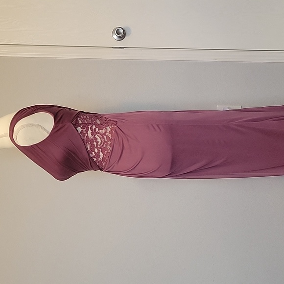 Celebrate DB Studio Mauve Long Dress, Size 4 - Picture 4 of 10